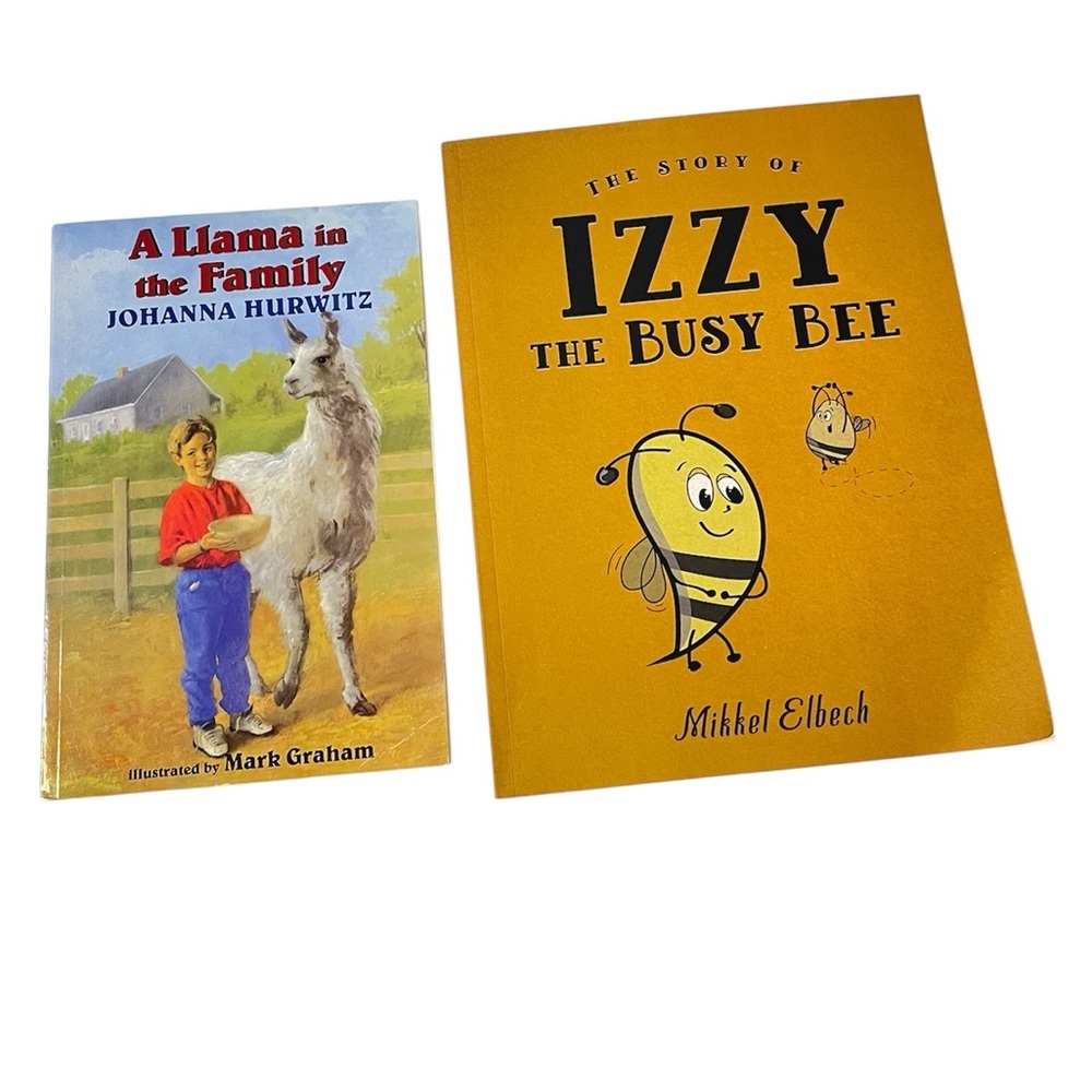 Children's Book Set: A Llama in the Family & Izzy the Busy Bee